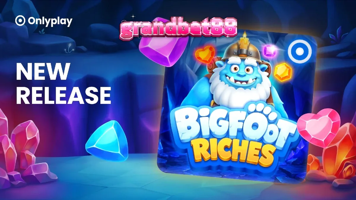Tampilan visual slot Bigfoot Riches dengan latar belakang hutan salju